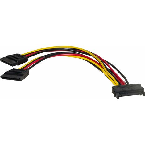 Cavo Sdoppiatore Sata Interno Sata 1 Maschio 2 Femmine (Lkadat83) (1/2)
