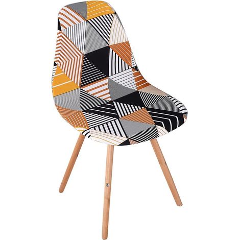 Housses de Chaise Salle à Manger scandinave Couvre Chaise Housses de Chaise Extensibles scandinaves en Coquille 6 Pieces (1/5)