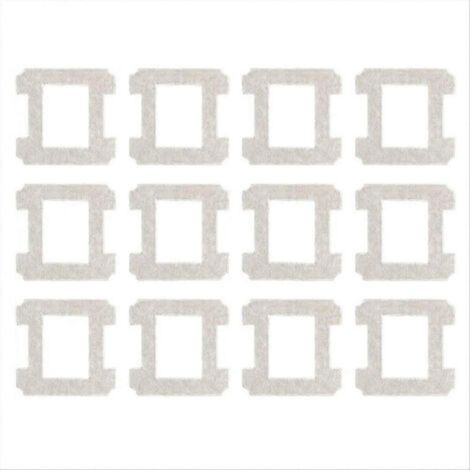 Zubehör und Ersatzteile, kompatibel mit den Fensterputzrobotern W2 Pro und W2 Omni: Tücher, Schwämme und Pads (12er-Packung).