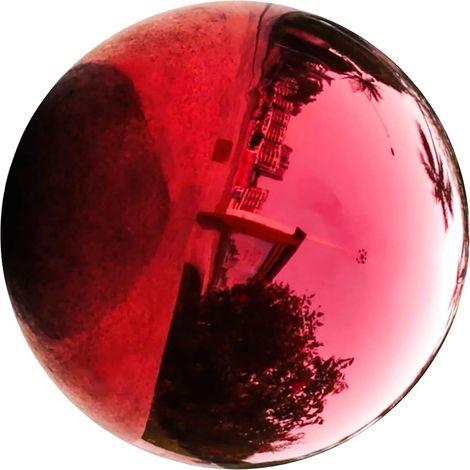 Reflektierende Gartenkugel aus Edelstahl 20 cm