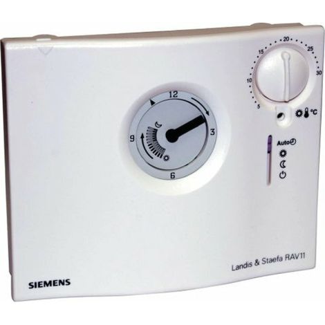 SIEMENS - CRONOTERMOSTATO AMBIENTE ANALOGICO GIORNALIERO RAV11.1 (1/2)