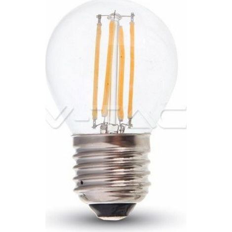 Lampadina LED 4W E27 Filamento  G45 4000K SKU 4427