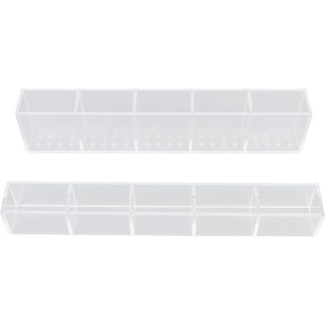 Porte-pailles en acrylique adhésif double face pour placard, contenant de rangement pour pailles pour comptoirs et placards de cuisine (1/5)