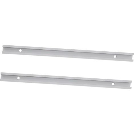 2 pièces Rail T Aluminium pour Menuiserie Lot de Rails T à Rainure Ouverte Profilé Aluminium Résistant et Facile à Installer pour Fixation et Accessoires (1/5)