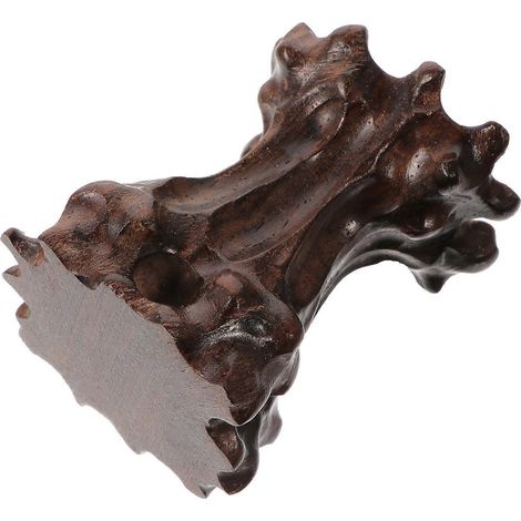 Support pour sphères, socle en bois sculpté, pour amateurs d'art, décoration de bureau, table basse, 6 x 4,5 x 4 cm, support pour boule de cristal (1 pièce) (1/5)