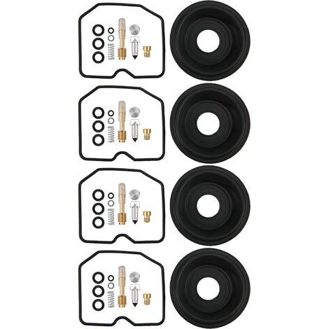 BUNTHAUS Kit de réparation de reconstruction de carburateur 4 jeux de révision de carburateur pour Suzuki GSF600S BANDIT 1996-2003