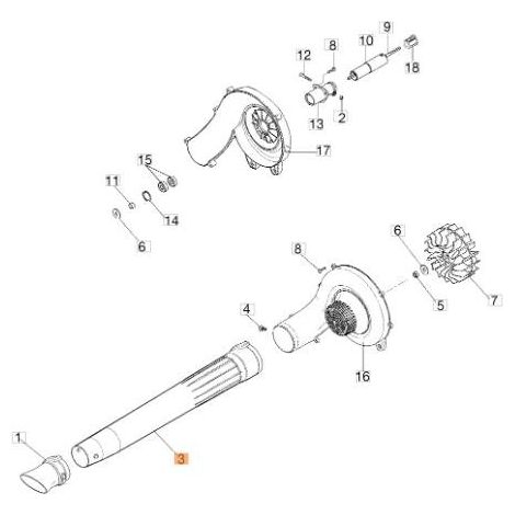 ORIGINAL EMAK ROHR 61240195R