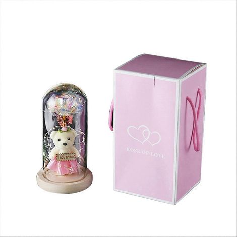 Galaxy-Rose als Geschenk, ross unter einer Glaskuppel (1/5)