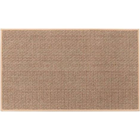 Küchenmatte, abwaschbare, rutschfeste Gummi-Küchenmatte vor dem Spülbecken, Jute-Küchenmatte vor dem Spülbecken