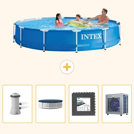 Intex Piscine Tubulaire Ronde - 366x76 cm - 5-pièces S330 (1/5)