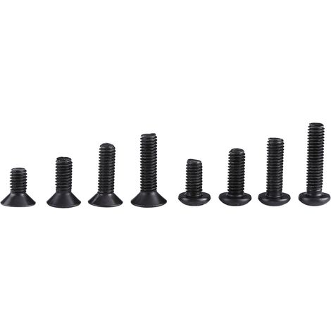 Kit d'assortiment de 180 vis à tête plate hexagonale creuse M3 et rondelles M3/M4 (1/5)