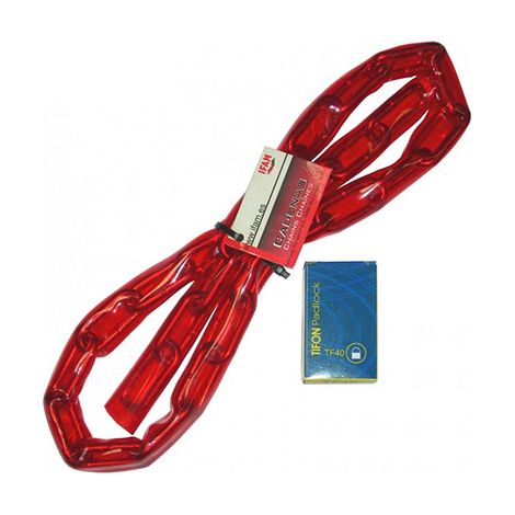 Cadenas tifon 30mm avec chaîne 60cm vélo l5x60 000910 ifam (1/2)