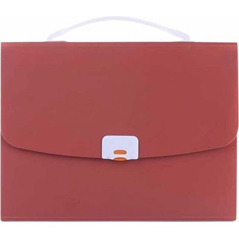 Portadocumenti tascabile formato A4, organizer per documenti aziendali, borsa portaoggetti, cartella portaoggetti, organizer per studenti, portadocumenti per esami, confezione rossa