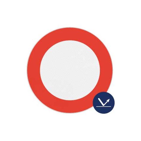 Panneau Interdiction - Rétroréfléchissant Classe 1 - Ø450mm - 4083001
