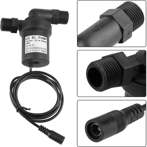 12V DC Hochtemperatur 10W bürstenlose Solarwasserpumpe (1/5)