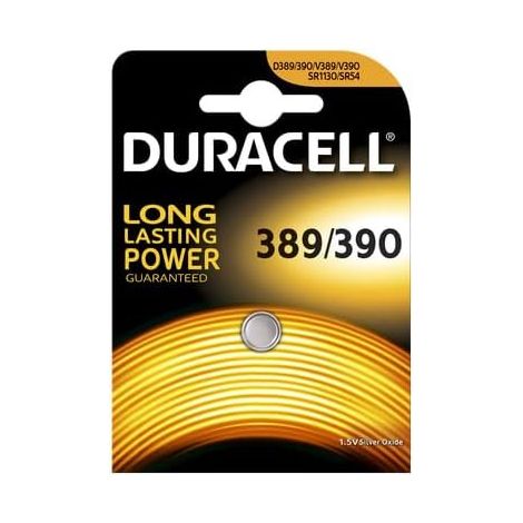 Duracell 389/390 oxyde d'argent 1.5 V Batterie Non-ricaricabile – Piles (Oxyde d'argent, Bouton/Monnaie, 1,5 V, 1 pièce (s), SR5