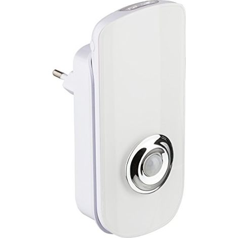 MÜLLER-LICHT LUZ NOCTURNA LED PARA ENCHUFE, INCLUYE LINTERNA PORTÁTIL CON SENSOR CREPUSCULAR, 6500 K, COLOR BLANCO