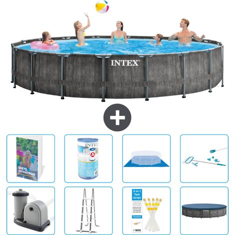 Intex Piscine Prism Frame Ronde - 549x122 cm - 9-pièces  S542