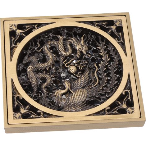 Drain de Sol Antique Style Européen pour Salle de Bain, Cuisine, Garage et Balcon