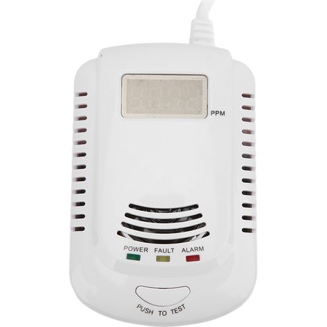 Zuverlässiger und leistungsstarker Gasdetektor, intelligenter Sprachalarm, hohe Stabilität, Detektor für brennbare Gase, 90–240-V-Stecker (1/5)