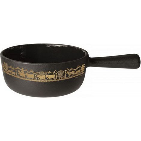 Olla para fondue de hierro fundido esmaltado 18cm oro - 7218.14AA - Stockli -
