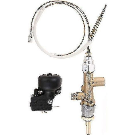 2024 Chauffage de terrasse à gaz Vanne de contrôle Capteur thermocouple Bouton de vidange Sécurité du foyer au propane (1/5)