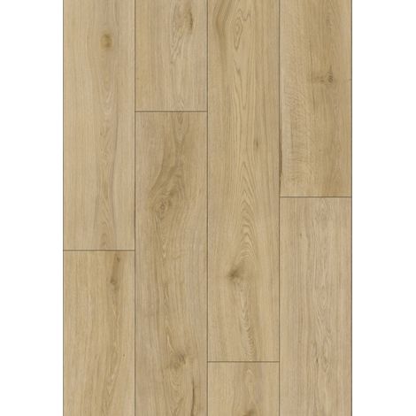 Mexen Charter Oak échantillon de panneaux vinyles 1240 x 182 mm SPC 6,5 mm, sous-couche IXPE 1,5 mm, 4 V-fugues, Chêne - F1022- (1/5)