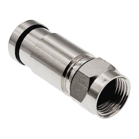 RGTec - Connecteur F à compression RG6, diamètre intérieur du manchon 4,55 mm (±0,1)