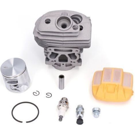 Ensemble de Remplacement pour Tronçonneuse 46mm Piston et Cylindre, Filtre à Air, Soupape de Décompression, Bougie - (1/5)