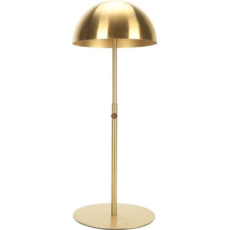 Présentoir à Chapeaux, Support de Support à Chapeaux en Acier Inoxydable à Hauteur réglable Portable Multifonctionnel pour Le Stockage Multiple de Chapeaux (Gold) (1/5)