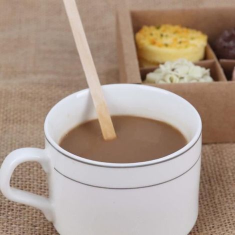 1000 Touillettes Agitateurs de café en Bois 11 cm - Bâtonnets de café jetables - Mélangeurs pour Café Thé Biodégradables,DG09347 (1/4)