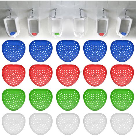 Lot de 20 filtres d'urinoir parfumés - Parfum longue durée - Séparateur d'urinoir - Pour toilettes publiques dans les hôtels, centres commerciaux, écoles et autres endroits (1/5)