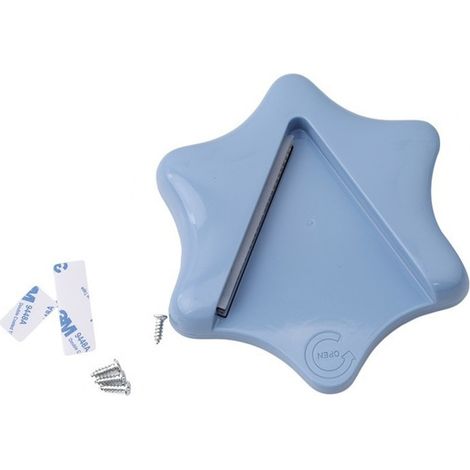 Práctico abridor de cocina para abrir debajo del armario, herramienta de color azul (1/5)