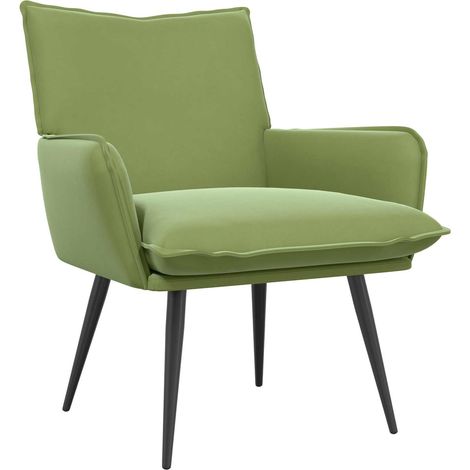 Armchair Light Green Velvet vidaXL (1/5)