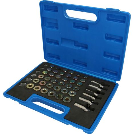 BRILLIANT TOOLS  Kit  de reparación  de roscas  de tapones  de drenaje  de aceite  114  piezas.  - BT711300 (1/5)