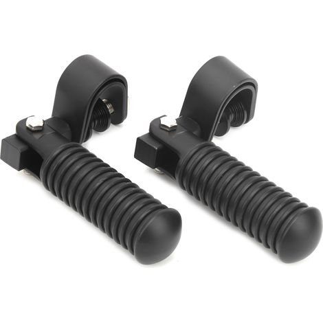 Paire de repose-pieds moto, supports de fixation pour barre de protection moteur 1 pouce, cale-pieds noir pour Honda. (1/5)