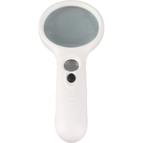 Magnifying Glass with 3 LED Light 3x 45x Handheld Magnifier and Dual Magnifying Glass for Reading Coins Seniors Kids Jeweler (1/5)