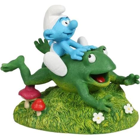 Aqua-Della Figurine Schtroumpf Multicolore Décoration Aquarium