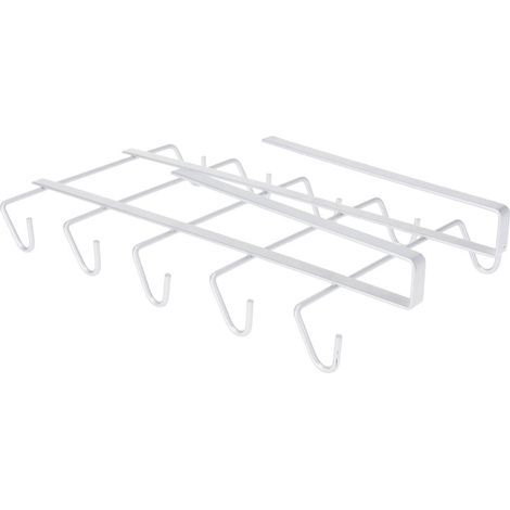 Küchenhalter zum Aufhängen von Tassen, Metall, silber, 28,5 cm, 1 Stück.