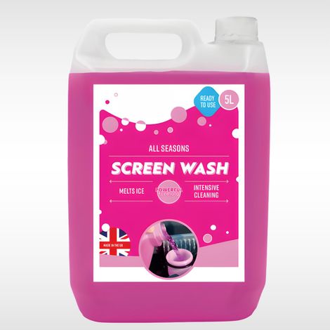 Ready to Use Screenwash 5L Windscreen Washer Fluid -5°C, All Season Car Screenwash, Traffic Film Remover