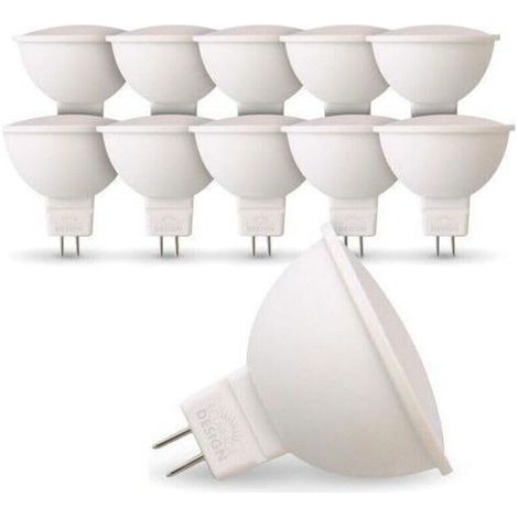 Lot de 10 Ampoules LED GU5.3 MR16 12 V 5 W Équivalent 40 W Blanc Chaud 2700 K Idéal Pour Éclairage d’Intérieur et Spot (1/5)