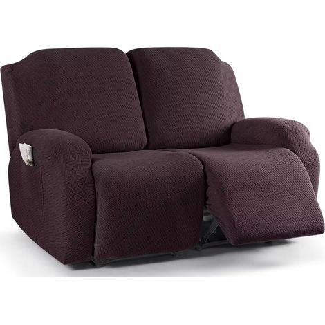 Housse de fauteuil inclinable relaxante, housse universelle réglable pour fauteuil inclinable, housse universelle en spandex pour fauteuil inclinable 2 places, housse de protection pour fauteuil (1/5)