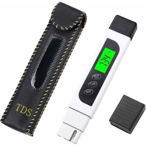 3 in 1 Digital Water Quality Tester, TDS, EC Meter and Temperature - TDS Meter for Drinking Water, Hydroponics, Swimming Pools, Aquariums (1/5)