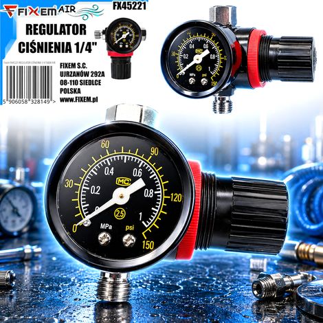 Druckregler 1/4 fixem AIR (1/5)