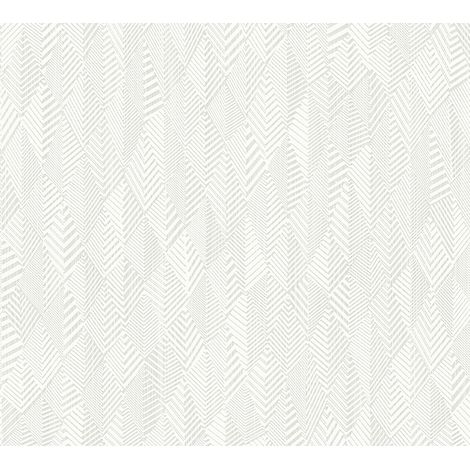 A.S. Creation Il Decoro  359981  Vliestapete Streifen  0.53 m x 10.05 m  Weiß (1/5)