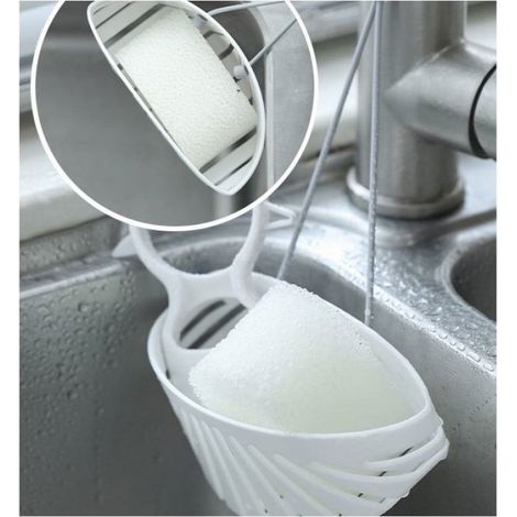 Sac Porte-Evier - Drainage Barre - Cuisine Salle De Bain - Pour Eponge Savon Ustensiles - 1 Piece (1/5)