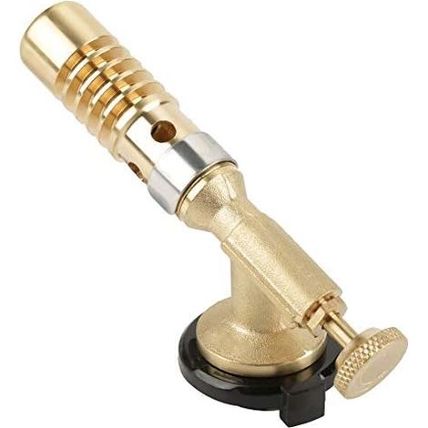 Pistolet à flamme, Chalumeau Culinaire Torche à souder Lampe à souder Torche de Cuisine en Laiton de Poche Torche culinaire de Chef pour Le soudage Barbecue Grill Camping (1/5)