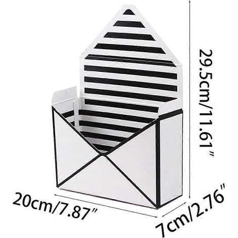 Boîte de rangement à fleurs pliable en forme d'enveloppe pour décoration de mariage, fiançailles et fête Pol (1/4)