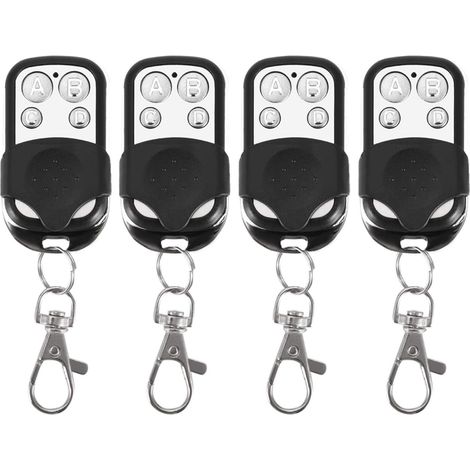 Set mit 4 Universalfernbedienungen für Garagentore oder Autotüren/Motorradlenker, Kopiertyp (1/5)