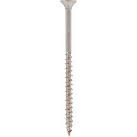 Vis bois tête fraisée Torx D. 6 x 100 mm INOX A2 - Boite de 100 pcs - Fixtout VABFX06100A2 (1/2)